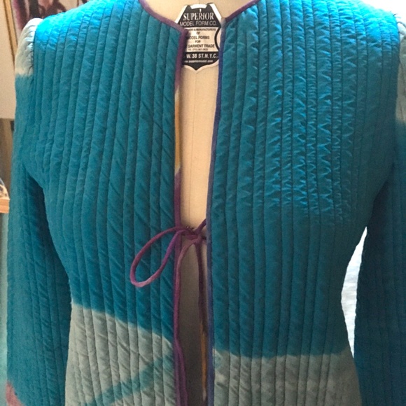 Mary McFadden Long Silk Evening Coat - Picture 9 of 10